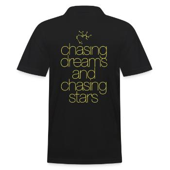 Signes du zodiaque Sagittaire : rêves et chasse aux étoiles - Polo Homme - noir - Dos - Kai (181cm)