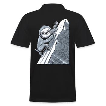 Zodiaque Capricorne Paresseux sur la montagne - Polo Homme - noir - Dos - Kai (181cm)