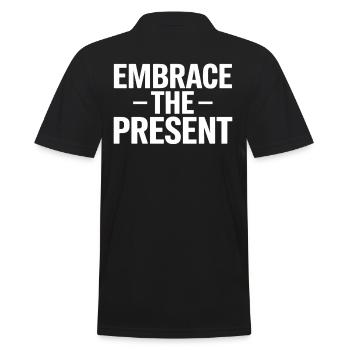 Embrasse le moment en inspirant la spiritualité - Polo Homme - noir - Dos - Kai (181cm)