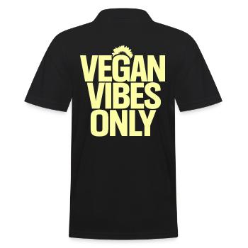 Vegan Vibes Only : Inspirer la vie végétalienne - Polo Homme - noir - Dos - Kai (181cm)