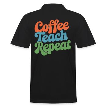 Coffee Instructor Répéter la routine quotidienne - Polo Homme - noir - Dos - Kai (181cm)