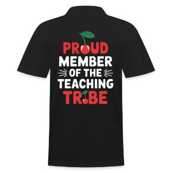 Fier membre de la tribu des enseignants - Polo Homme - noir - Dos - Kai (181cm)