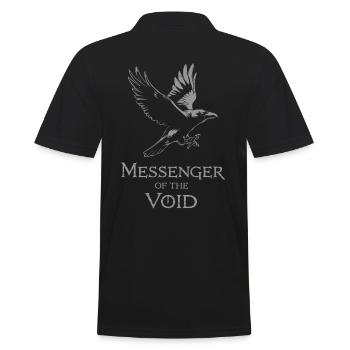 Bote Der Leere Mystischer Rabe - Männer Poloshirt - Schwarz - Hinten - Kai (181cm)