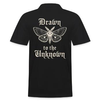 Attracted by the unknown - Men's Polo Shirt - black - Back - Kai (181cm)