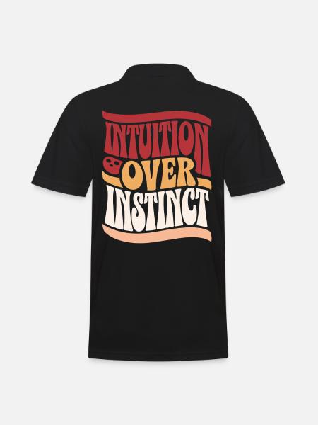 Intuition instead of instinct inspirations - Men's Polo Shirt - black