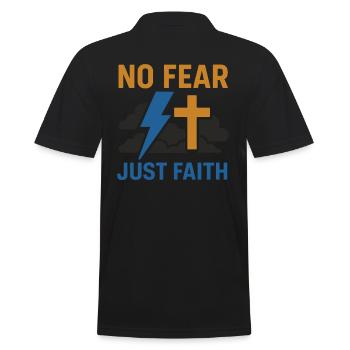 N’ayez pas peur, juste la foi baptisée - Polo Homme - noir - Dos - Kai (181cm)