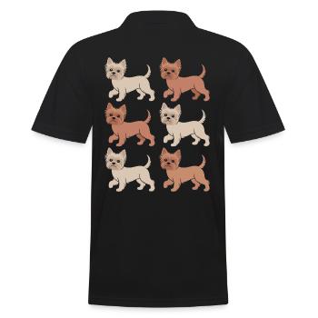 Yorkshire Terrier Diversité Amour - Polo Homme - noir - Dos - Kai (181cm)