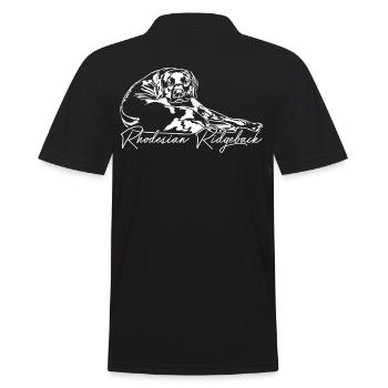 RHODESIAN RIDGEBACK Wilsign's Lionhound Dog - Men's Polo Shirt - black - Back - Kai (181cm)