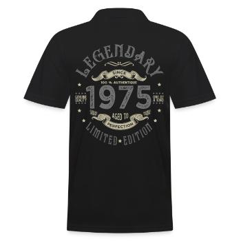 1975 Anniversaire legendary since 1975 - Polo Homme - noir - Dos - Kai (181cm)
