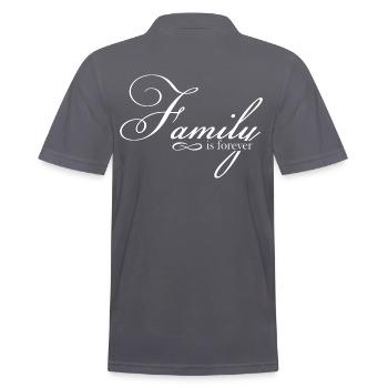 La famille est éternelle - Polo Homme - charbon - Dos - Nico (186cm)
