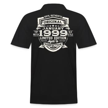 Né le 24 janvier 1999 Gift Man - Polo Homme - noir - Dos - Kai (181cm)