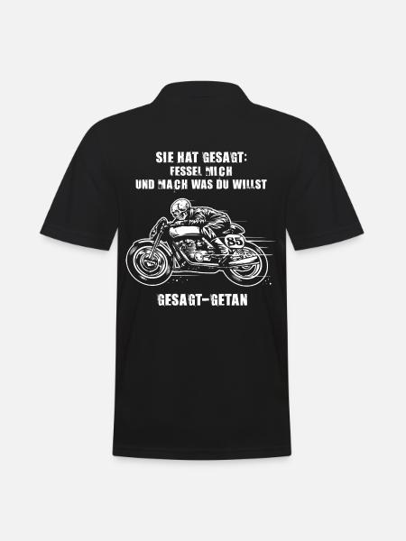 Biker - Motorrad Fun Shirt - Männer Poloshirt - Schwarz