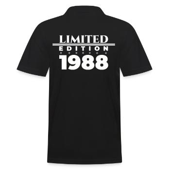 Né en 1988 35ème anniversaire Cadeau homme / femme - Polo Homme - noir - Dos - Kai (181cm)