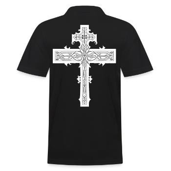 Croix DIEU - Polo Homme - noir - Dos - Kai (181cm)