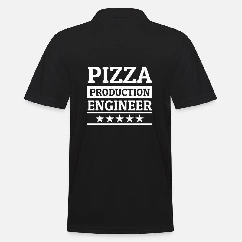 Pizza Pizzaria Ich Liebe Pizza Pizza Bäcker - Männer Poloshirt - Schwarz