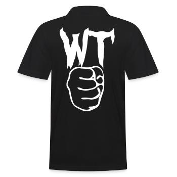 WingTsun Wing Chun Chung Faust Wing-Tsun - Männer Poloshirt - Schwarz - Hinten - Kai (181cm)