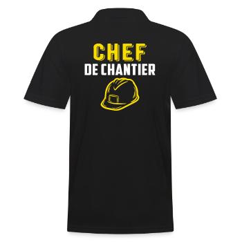Chef de chantier - Polo Homme - noir - Dos - Kai (181cm)