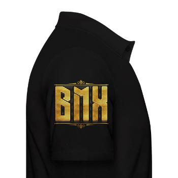 BMX / Bmx / bmx bike fahrrad / bmx fahren - Männer Poloshirt - Schwarz - Rechts - Nico (186cm)