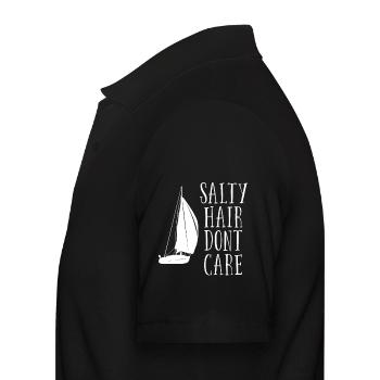 Voile Salty Hair Dont Care - Polo Homme - noir - Gauche