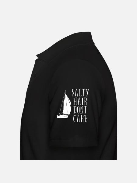 Voile Salty Hair Dont Care - Polo Homme - noir - Gauche