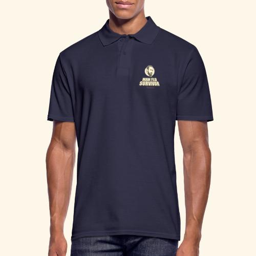 Man Flu Survivor T-Shirt Design - Männer Poloshirt