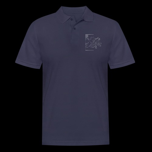 Tintenfisch-Logo Weiss - Männer Poloshirt