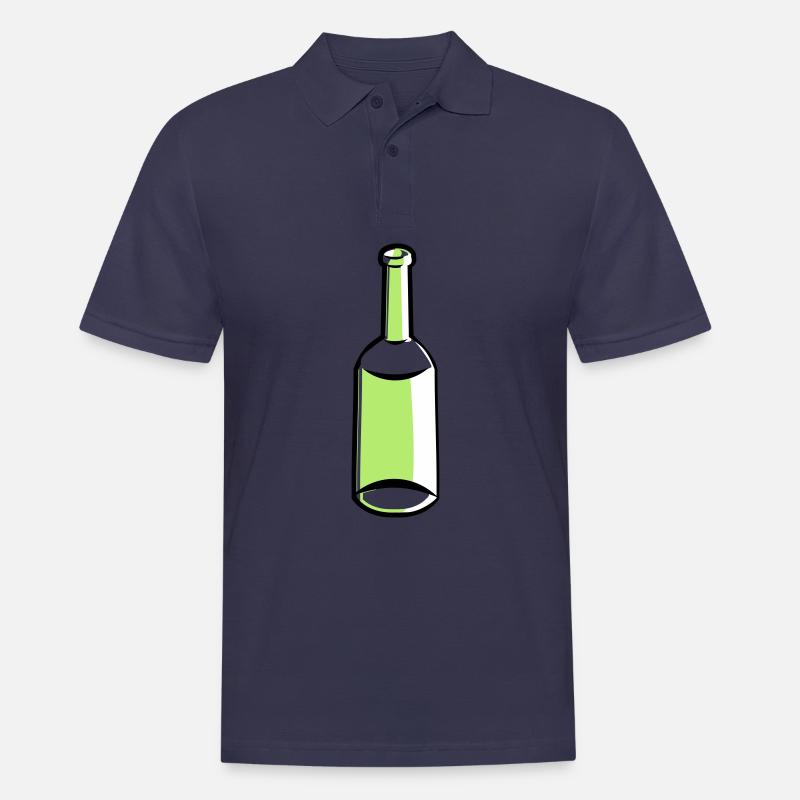 Flasche leer - Männer Poloshirt - Navy