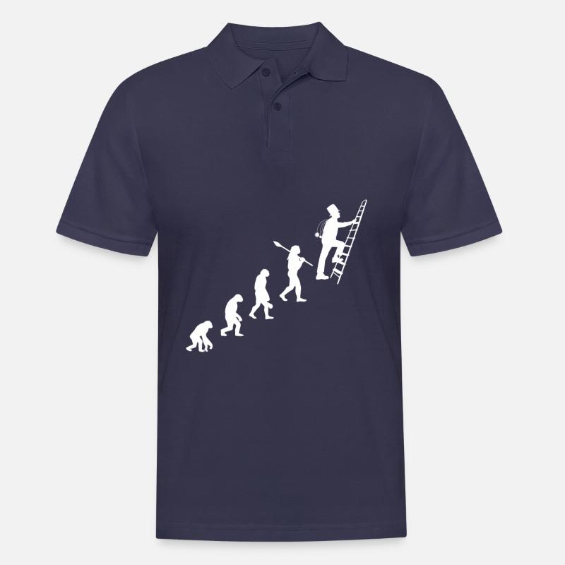 Schornsteinfeger Glück Evolution Geschenk - Männer Poloshirt - Navy