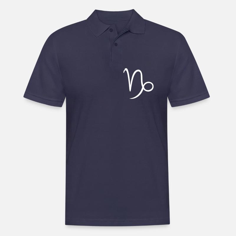 Sternzeichen Steinbock - Männer Poloshirt - Navy