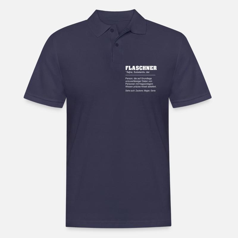 Flaschner lustige Definition - Männer Poloshirt - Navy