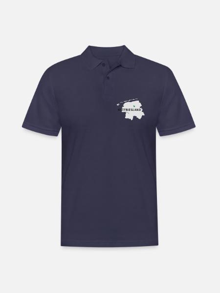 Ostfriesland Logo Karte - Männer Poloshirt - Navy