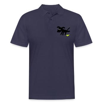 Dog pees dogs - Men's Polo Shirt - navy - Front - Kai (181cm)