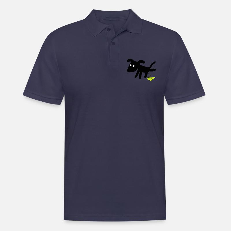 Chien chiens - Polo Homme - bleu marine