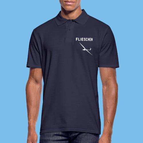 Flieschen Segelflieger gleiten Pilot Segelflugzeug - Männer Poloshirt