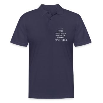 Yoga - Polo Homme - bleu marine - Devant - Kai (181cm)