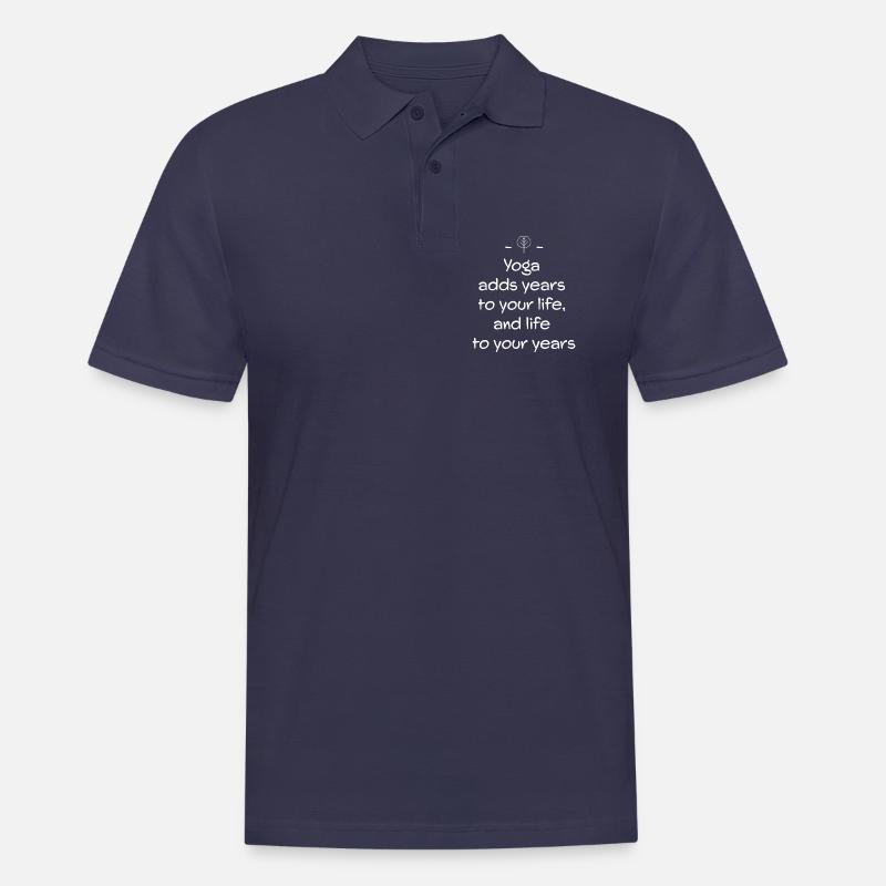 Yoga - Männer Poloshirt - Navy