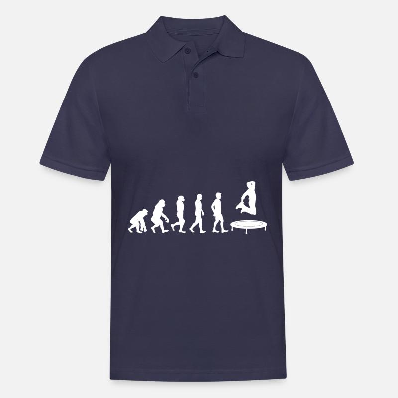 Trampolin Evolution - Männer Poloshirt - Navy