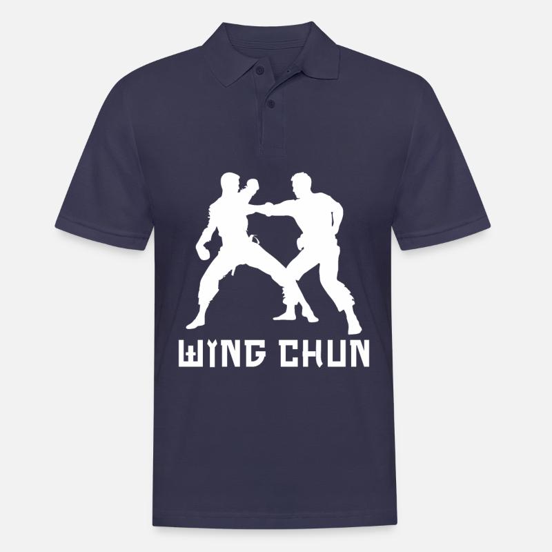 Wing Chun - Männer Poloshirt - Navy