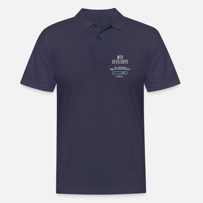 Web Developer in Ausbildung Beruf Geschenk - Männer Poloshirt - Navy