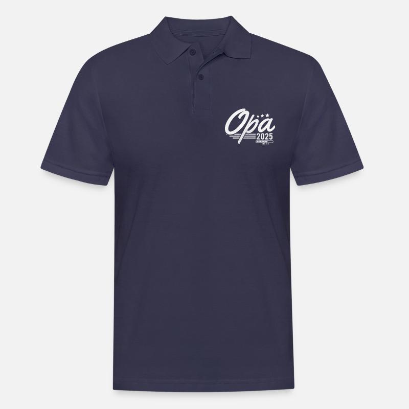 Opa 2025 loading - Männer Poloshirt - Navy