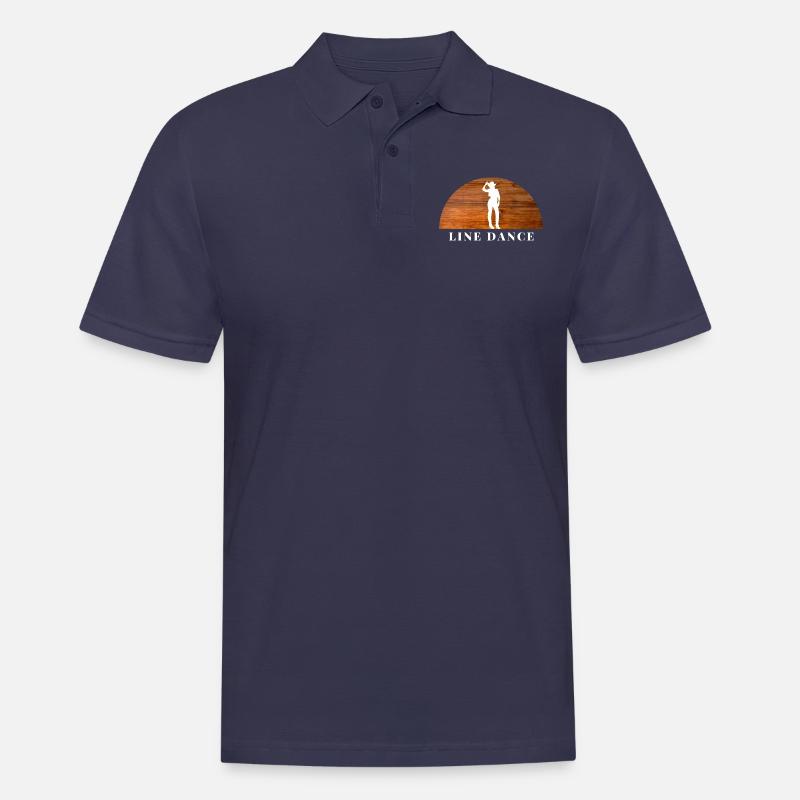 Line Dance - Männer Poloshirt - Navy