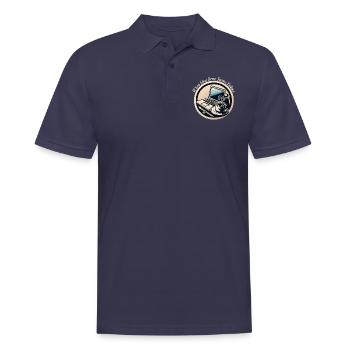 Ideas Brew Kaffee und Erfolg - Männer Poloshirt - Navy - Vorne - Kai (181cm)