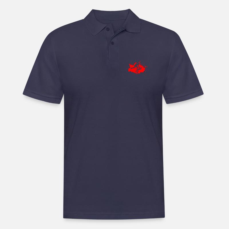 Bikedancer Rot - Männer Poloshirt - Navy