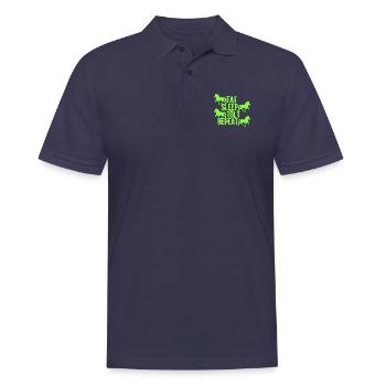 Icelandic Horse: Icelandic Horse Horse Pony Merch - Men's Polo Shirt - navy - Front - Kai (181cm)