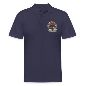 Vintage 1986 Né Vintage Rétro Anniversaire - Polo Homme - bleu marine - Devant - Kai (181cm)