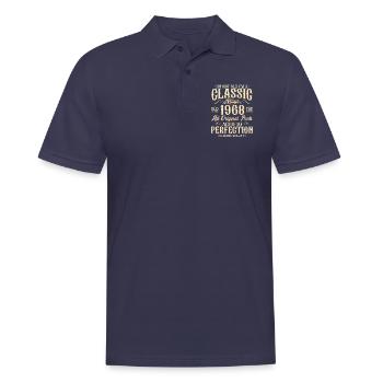 Born in 1968 Vintage Vintage Birthday Gift - Men's Polo Shirt - navy - Front - Kai (181cm)