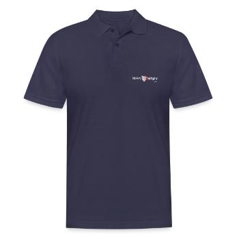 Pongratz Design | Moderne siebenbürgische Mode - Männer Poloshirt - Navy - Vorne - Kai (181cm)