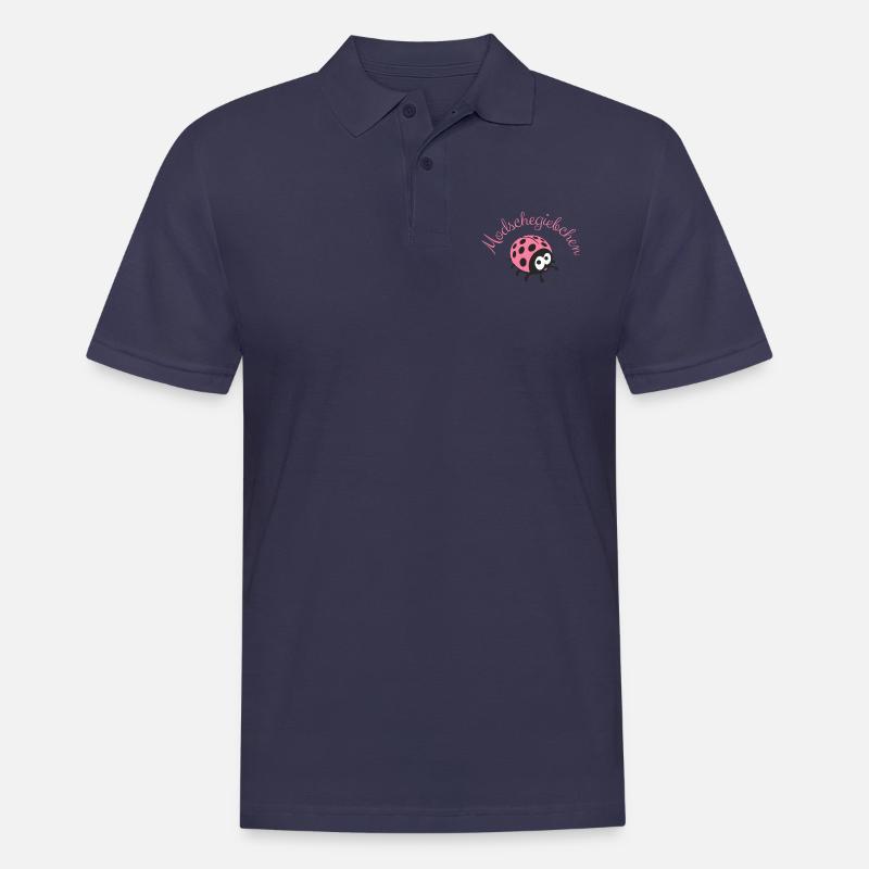 Modschegiebchen - Marienkäfer - Männer Poloshirt - Navy