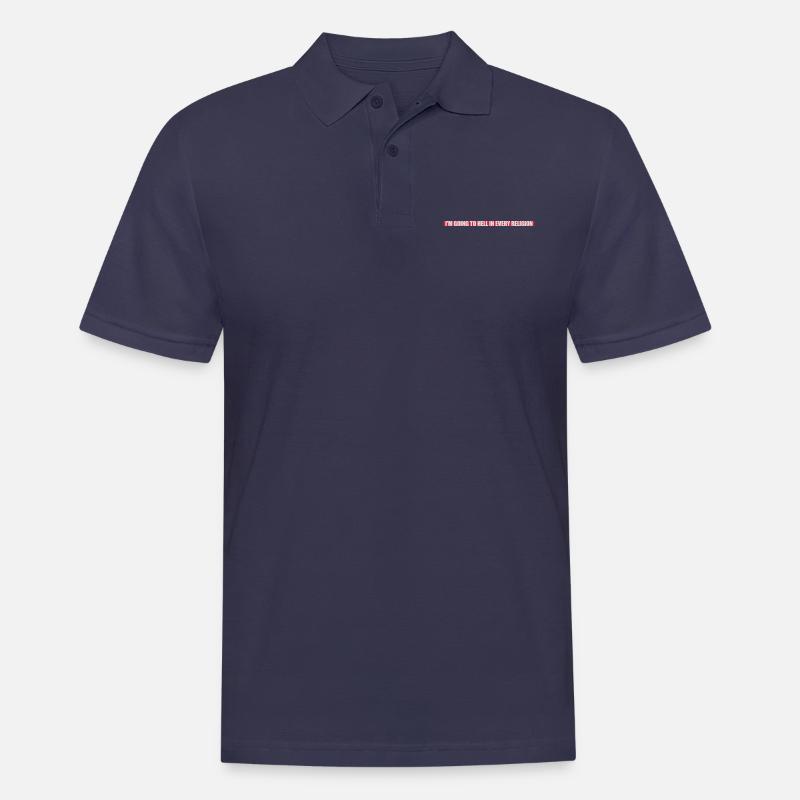 im going to hell - Männer Poloshirt - Navy