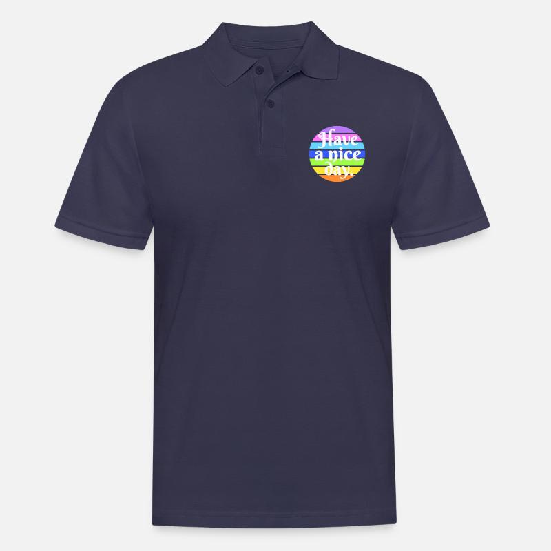 Have a nice day - Männer Poloshirt - Navy